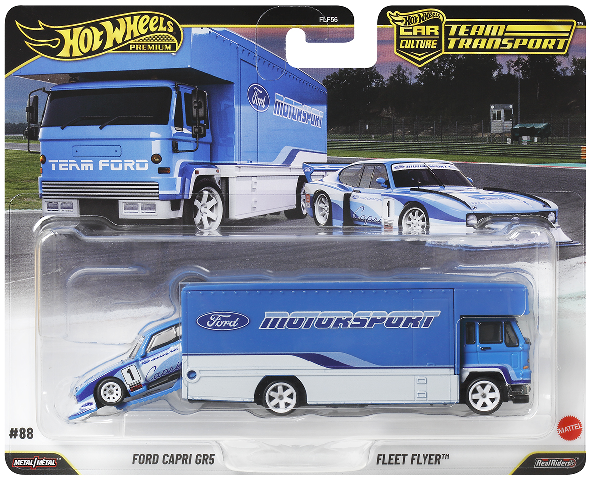 Hot wheels Team Transport #88 : Ford Capri GR5 & Fleet Flyer