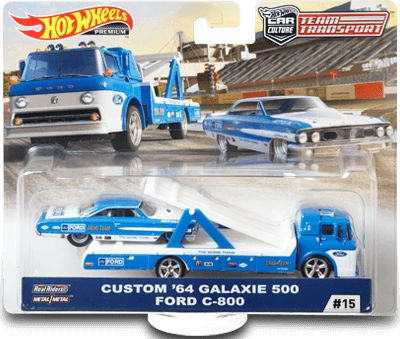 Hot wheels Team Transport #15 : Custom ’64 Galaxie 500 & Ford C-800