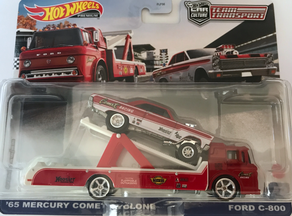 Hotwheels Team Transport #28: '65 Mercury Comet Cyclone & Ford C-800