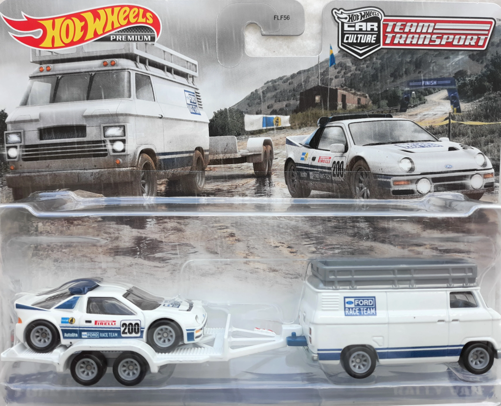 Hotwheels Team Transport #33: Ford RS200 & Rally Van