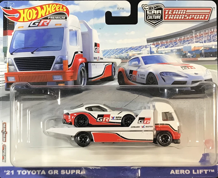 Hotwheels Team Transport #37: '21 Toyota GR Supra & Aero Lift