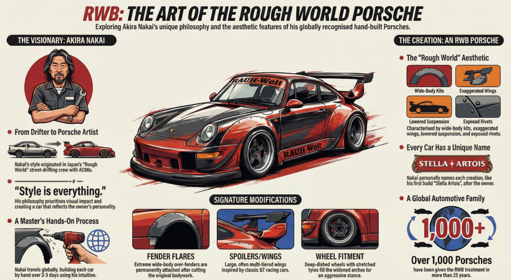 This is Akira Nakai, the man the Japanese media calls the “Porsche Charisma Tuner"