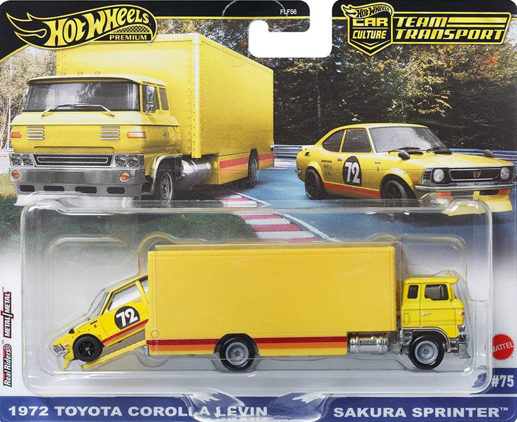 Hotwheels Team Transport #75: 1972 Toyota Corolla Levin & Sakura Sprinter