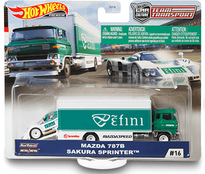 Hotwheels Team Transport #16: Mazda 7878 & Sakura Sprinter