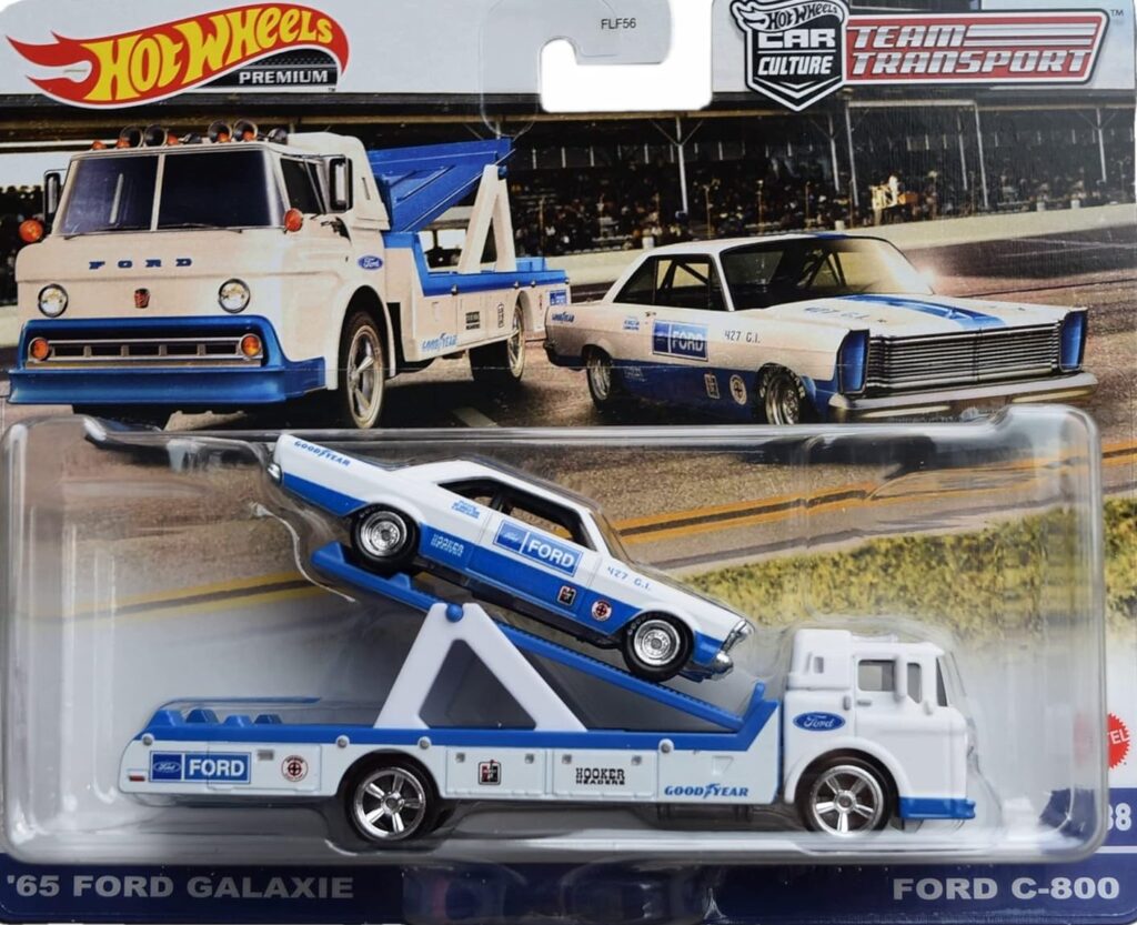 Hot Wheels Team Transport #38: '65 Ford Galaxie & Ford C-800