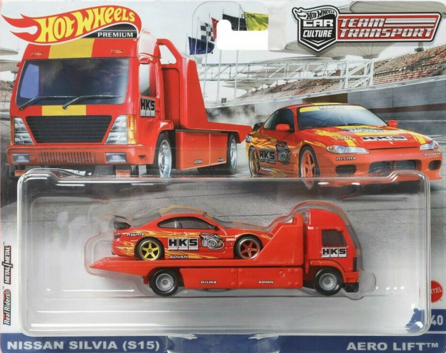 Hot Wheels Team Transport #40: Nissan Silvia (S15) & Aero Lift