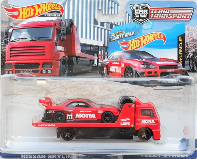 Hot Wheels Team Transport #44: LB-ER34 Super Silhouette Nissan Skyline & Fleet Street