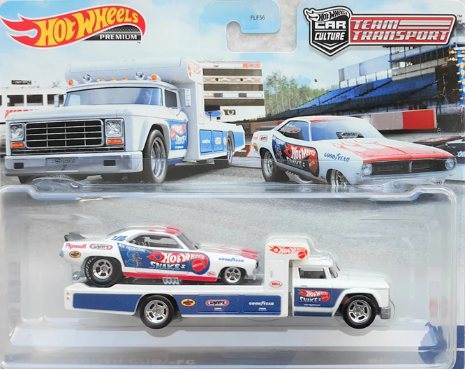 Hot Wheels Team Transport #46: '72 Plymouth Cuda FC & Retro Rig