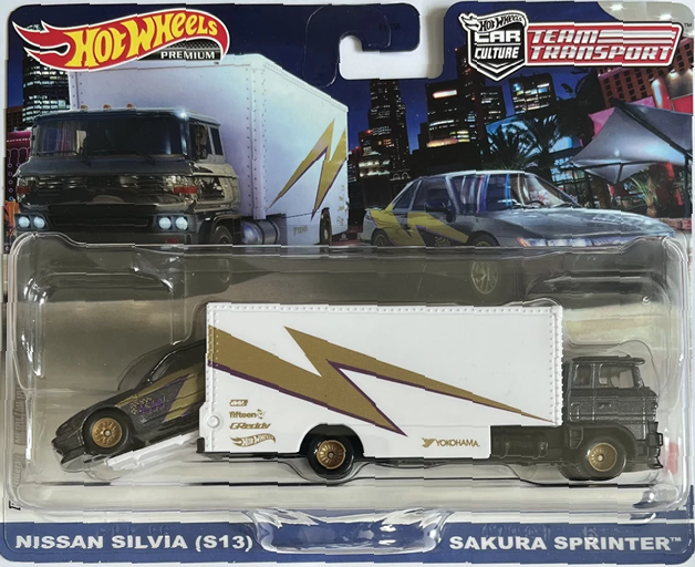 Hot Wheels Team Transport #52: Nissan Silvia (S13) & Sakura Sprinter