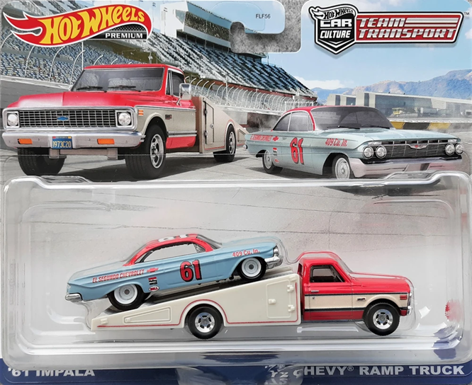 Hot Wheels Team Transport #54: '61 Impala & '72 Chevy Ramp Truck
