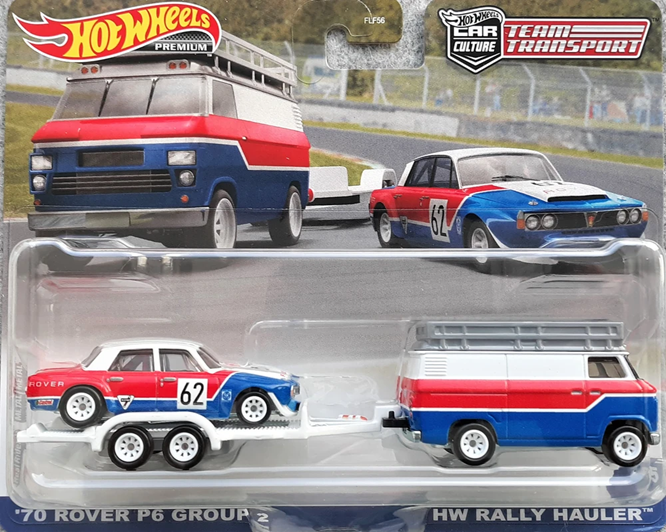 Hot Wheels Team Transport #55: '70 Rover P6 Group 2 & HW Rally Hauler