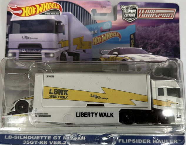 Hot Wheels Team Transport #56: LB-Silhouette GT Nissan 35GT-RR VER.2 & Flipsider Hauler