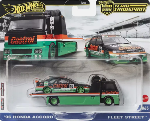 Hot Wheels Team Transport #65: '96 Honda Accord & Fleet Street