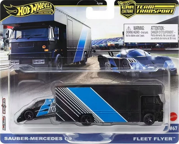 Hot Wheels Team Transport #67: Sauber-Mercedes C9 & Fleet Flyer
