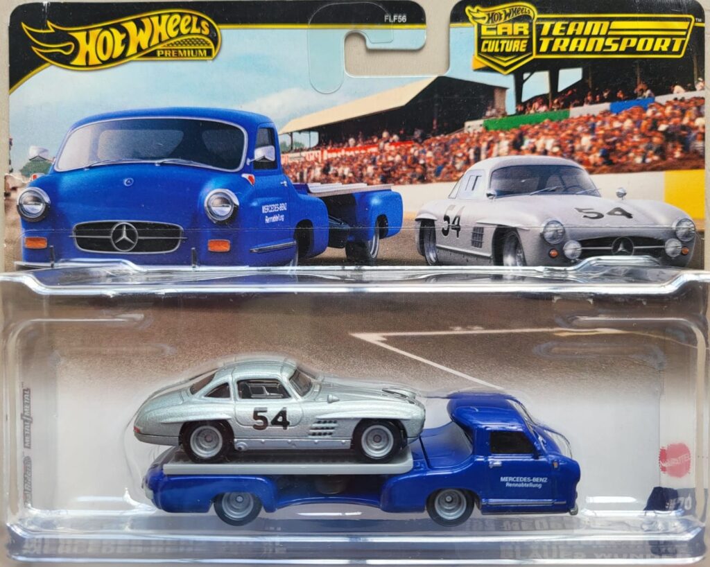 Hot Wheels Team Transport #70: Mercedes-Benz 300 SL & '55 Mercedes-Benz Blaues Wunder