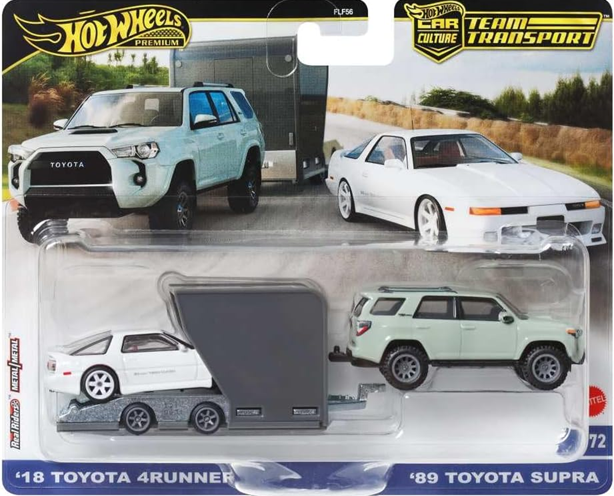 Hot Wheels Team Transport #72: '89 Toyota Supra & '18 Toyota 4Runner