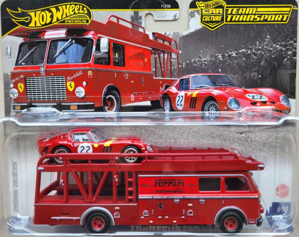 Hot wheels Team Transport set number 83: Ferrari 250 GTO & Fiat 642 RN2 Bartoletti