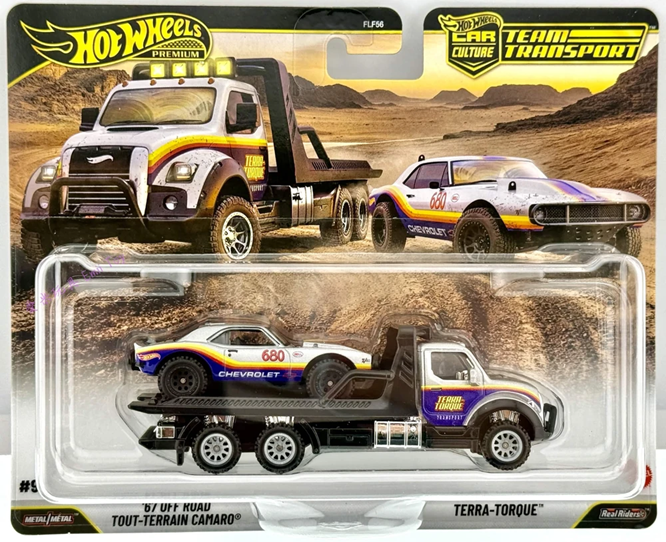 Hot wheels Team Transport #92 : ’67 Off Road Camaro & Terra-Torque